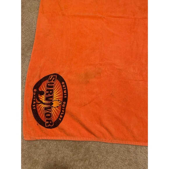 Survivor vintage beach towel outwit outplay outlast cbs Jeff probst - Picture 3 of 8